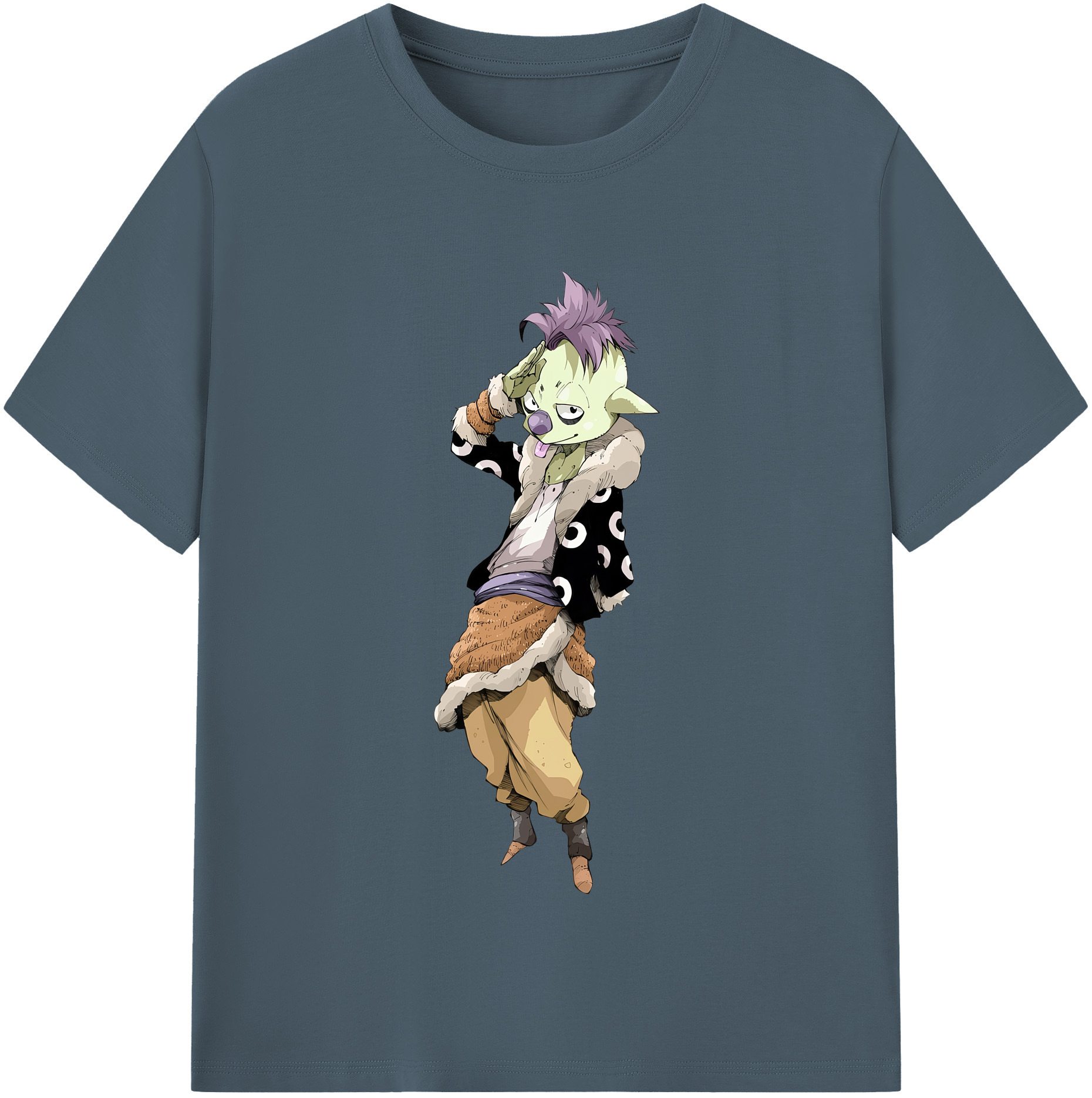 （画像用） 転スラ Regarding Reincarnated to Slime 綿100％半袖Tシャツ（フロントプリント）